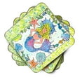 thumbnail image 2 of Blonde Funky Mermaid Foam Coaster Set of 4, 2 of 3