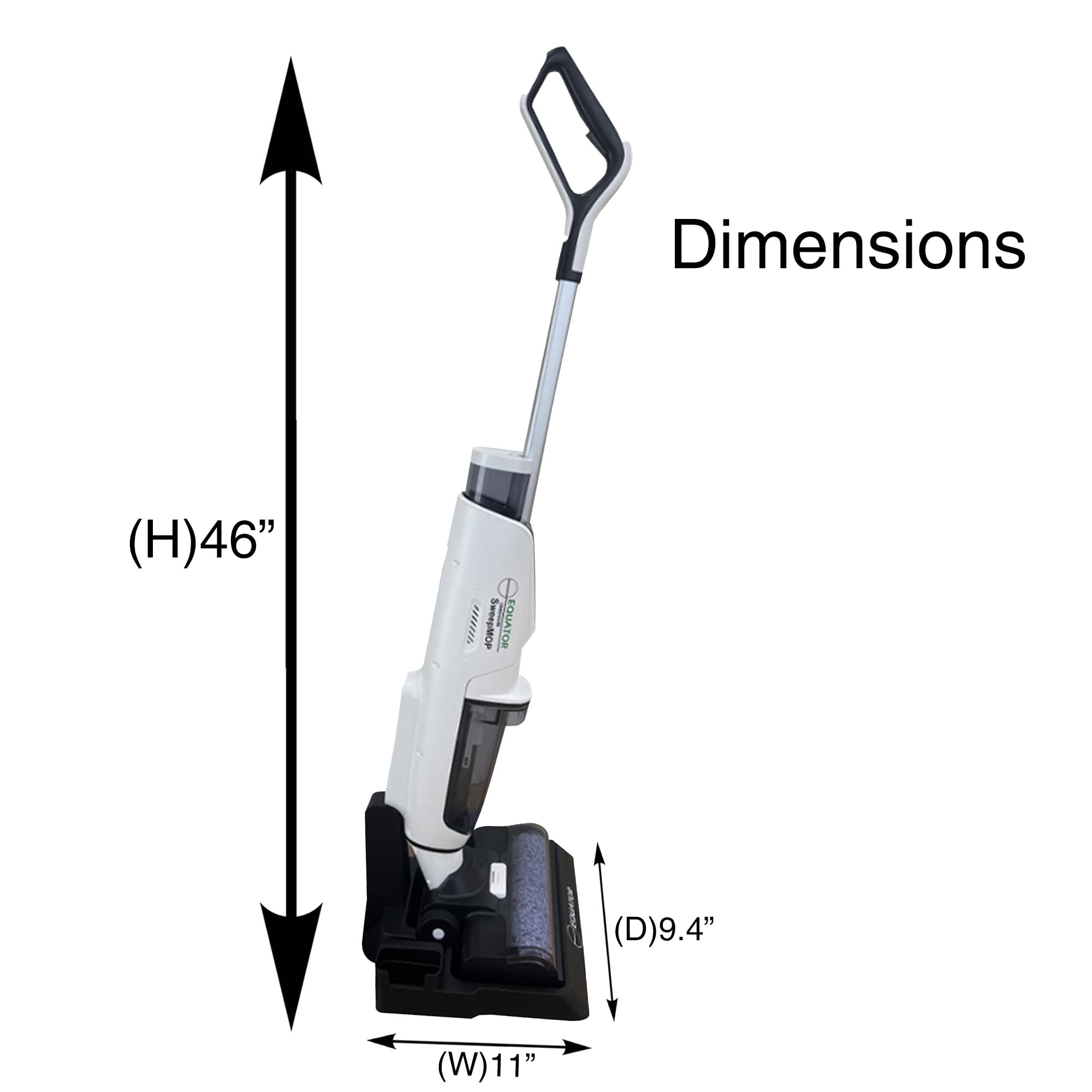 Equator Cordless Self Cleaning Wet / Dry Vacuum Sweep Mop in White