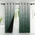 thumbnail image 2 of Lfeey Blackout Curtains for Bedroom, Room Darkening Curtains, Dark Green, 52x84 inches, Set of 2 Panels, 2 of 6