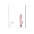 thumbnail image 2 of Vive Fronda Rechargeable Silicone Triple Motor G-Spot VIbrating and Tapping Leaf Clit Rabbit Vibrator, Pink, 2 of 4