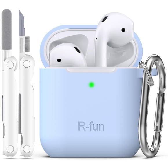 Funda de Silicona Suave R-fun Compatible con AirPods 2ª generación Azul cielo