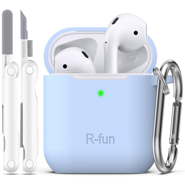 Funda de Silicona Suave R-fun Compatible con AirPods 2ª generación Azul cielo