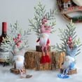 thumbnail image 5 of 3PCS Gnomes Doll Lovely Knitted Hat Mini Xmas Tree Holiday Atmosphere Props Desktop Ornament Faceless Doll Merry Christmas Party Decoration Children Gift, 5 of 6