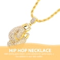 thumbnail image 2 of 1 UNID HIP HOP Boxing Gloves Collar Colgante Collar de joyería decorativa, 2 of 5