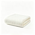 thumbnail image 2 of EGYMEN Affordable Soft Bath Towel, Elegant Embroidered Towel, Highly Absorbent Towel, Cozy Fleece Towel, Comfortable Bathing Essential, Stylish Solid Color Towel (White), 2 of 7