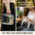 thumbnail image 2 of FOR U DESIGNS Cat Flower Print Bible Case Portable Bible Carrier Tote Bag Large Capacity Bible Carrier Christian Gifts Bible Protective with Handle and Zipper, 2 of 7