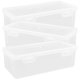 thumbnail image 4 of Kitchen Countertop Bread Box Sealed Bread Box Refrigeration Compatible Families 19.00X9.50X6.00CM 3Pcs, 4 of 5