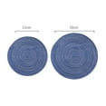 thumbnail image 4 of Paokuoon Heat Resistant Table Mat 2 Pcs Round Table Mat Set Woven Placemats Dining Table Non Slip Coasters Heat Resistant Bowl Pads Drink Anti scalding Drink Mat, 4 of 7