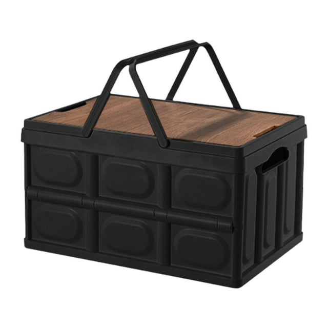 Caja de almacenaje para acampada, organizador de almacenamiento, bolsa plegable, contenedor portátil, caja de almacenamiento para viajes, aperitivos y