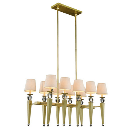 

Pendants Olympia 20in Burnished Brass 10-light Burnished Brass