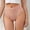 Khaki, variant on 6 Pack High Waisted Underwear for Women Thongs Lightweight Soft Stretch High Cut Full Coverage Panties