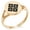 Rose Gold, variant on Stainless Steel Kamei Samurai Crest Minimalist Oval Top Polished Statement Signet Ring