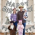 thumbnail image 3 of Cow Happy Birthday Bunting Banner with Cow Print Pennant Banner, Farm Cow Print Birthday Party Supplies, Barnyard Western Cowboy Cowgirl 1st 2nd 3rd Birthday Party Decor, 3 of 6