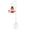 White, variant on 62" Shepherds Hooks for Outdoor, Bird Feeder Pole with 5 Prong Base, Adjustable Height Shepherds Hook for Hummingbird Feeder, Bird Feeder, Lightweight Plant, Wind Chimes, Lanterns (1 Pack)