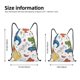 thumbnail image 2 of Fotbe Dinosaur Bolsa Mochila con Cordón Estampada, Bolsa de Gimnasio Deportiva, Bolsa Cinch, Bolsa con Cordón para Hombres y Mujeres-Medium, 2 of 6