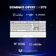 thumbnail image 3 of Teclado Gamer Mecanico BALAM RUSH DOMINATE EXPERT GK979 Swtch Rojo RGB Blanco BR-936798 blanco, 3 of 5