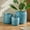 Blue, variant on mdj pottery 3 PCS Ceramic Planter, 9/12/15 Inch Deep Cylinder Planter with Drainage Hole, Large Plant Pots for Tree Foliage - Red