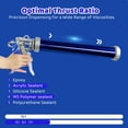 thumbnail image 4 of Pistola de calafateo, paquete de 2 tubos para salchichas, 600 ml con 4 boquillas, 4 of 7