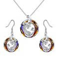 thumbnail image 2 of Joyería de cristal colorida, collar de Fénix, anillos colgantes para mujeres y niñas, regalos de joyería, 2 of 8