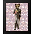 thumbnail image 2 of Fab Funky 20x24 Black Modern Framed Museum Art Print Titled - Bear With Cocktail, 2 of 5