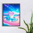 thumbnail image 3 of Pintura de diamante 5D DIY taladro redondo completo fantasía playa amor decoración del hogar Hugtrwg Para estrenar, 3 of 9