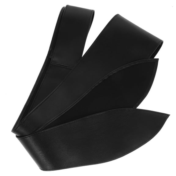 Bow Girdle Decorative Belts for Women Bride Sashes Waist Dresses Miss Black