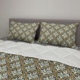 thumbnail image 2 of Antique Comforter & Sham Bedding Set, Old Fashioned Foliage Royal Motifs with Baroque Influences, 3 pcs Duvet Set Microfiber Filling Quilt, 5 Sizes, Pale Yellow Pale Brown, by Ambesonne, 2 of 4