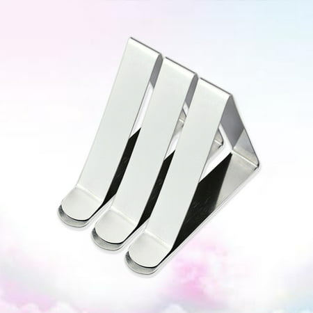 

12pcs Stainless Steel Triangle Tablecloth Clips Adjustable Table Cloth Triangle Clamps 5cm