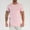 Pink, variant on WNEGSTG Shirts for Men Breathable Ice Silk T Shirt Top Short Sleeve Slim Fit Fashion Summer Round Neck