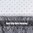 thumbnail image 4 of Alfombra De Pelo Largo para Salón Alfombra Peluda De Diseño Moderno Alfombra Grande Lavable con Fondo Antideslizante para Dormitorio, Salón, Pasillo, Tamaño 50 x 160 cm, Color Blanco, 4 of 5