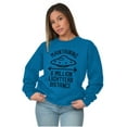 thumbnail image 3 of Funny Antisocial Social Distance UFO Sweatshirt for Men or Women Brisco Brands M, 3 of 6