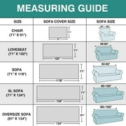 Sanmadrola Sofa Cover, Couch Covers for 2 Cushion Couch Sofa, Sectional Couch Covers for L Shaped Couch Cover, Living Room Sofa Throws Sofa Slipcovers for Pets, Kids (71x 102,Loveseat, Grey)