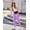 Purple, variant on Oudiya Girls 2 Piece Velour Tracksuit Set Athletic Sportswear Hoodie Sweatshirt and Sweatpant Clothing Sets for Kids