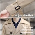 thumbnail image 5 of ¿Hombre Pantete? Gabardina Con Doble Botonadura, Cazadora Informal De Gran Tamaño, Chaqueta Larga Con Solapa, Abrigo, 5 of 5