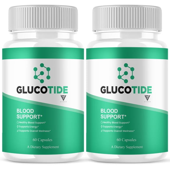 (2 Pack) Glucotide Advanced Blood Support Capsules, Glucutide Supplement (120 Capsules)