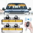thumbnail image 1 of LE-JX 2 in 1 Emergency Traffic Advisor Strobe Lights Bar Vehicles Trucks 23 Flash Patterns 12.8 inch Warning Lights Amber, 1 of 9