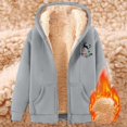 thumbnail image 5 of WILLBEST Sudadera Para Mujer, Estilo Casual de Invierno, Con Cremallera, Forrada, Con Estampado Festivo. Suave, Cómoda y Cálida, Ideal Para Actividades Al Aire Libre Durante La Temporada Navideña., 5 of 5