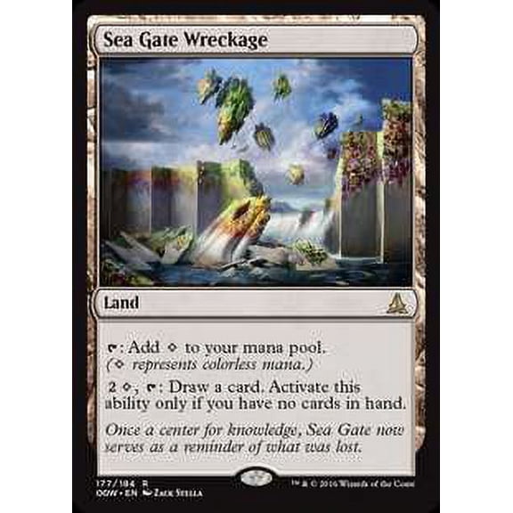 MtG Oath of the Gatewatch Rare Sea Gate Wreckage (Foil) #177
