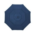 thumbnail image 4 of Zenova Autlaycil 10FT 3-tier Tilting Patio Umbrella  120''  Market Umbrella Navy Blue, 4 of 5