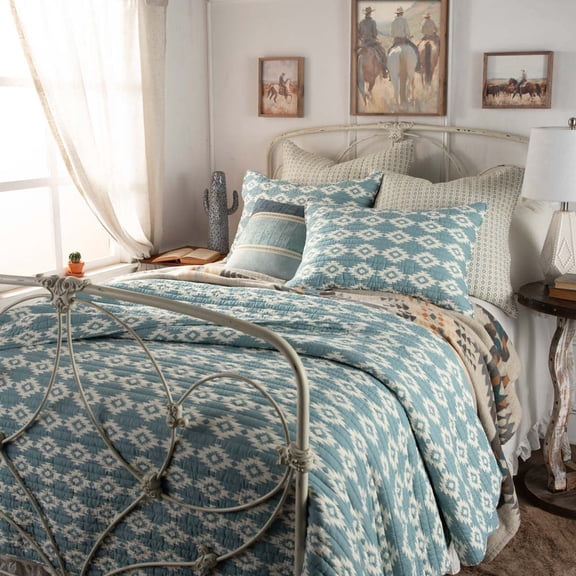 Rod's True Western Blue Canyon Quilt  FULL/QUEEN