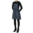 thumbnail image 6 of BIDK Home Slim Fit Unisex 5-Pocket Kitchen Apron - 26.5" - Denim Blue, 6 of 7
