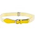 thumbnail image 3 of Kids Elastic Adjustable Belt with Leather Closure - Banana Yellow, 3 of 4