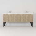 thumbnail image 5 of Lancy 80 in W Rustic Acacia Double Bath Vanity, Cultured Marble Top and Faucet Set, 5 of 10