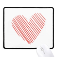 thumbnail image 1 of Heart Red Sketch Valentine's Day Mousepad Stitched Edge Mat Rubber Gang Pad, 1 of 2