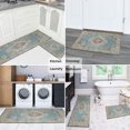 thumbnail image 6 of Bohemian Blue Ethnic Rug Kitchen Rugs and Mats Sets Of 2,Kitchen Decoration Rugs,Rubber Backing Non-Slip Floor Mat for Sink Washable Waterproof Laundry Room Runner Rugs, 6 of 7