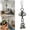 B, variant on Bird Toys - Metal Bell Toy, Chew Play Item with Hanging Chain, for Large Parrots African Grey Cockatoo Macaw Conure Lovebird, Durable Interactive Play Item (Long)