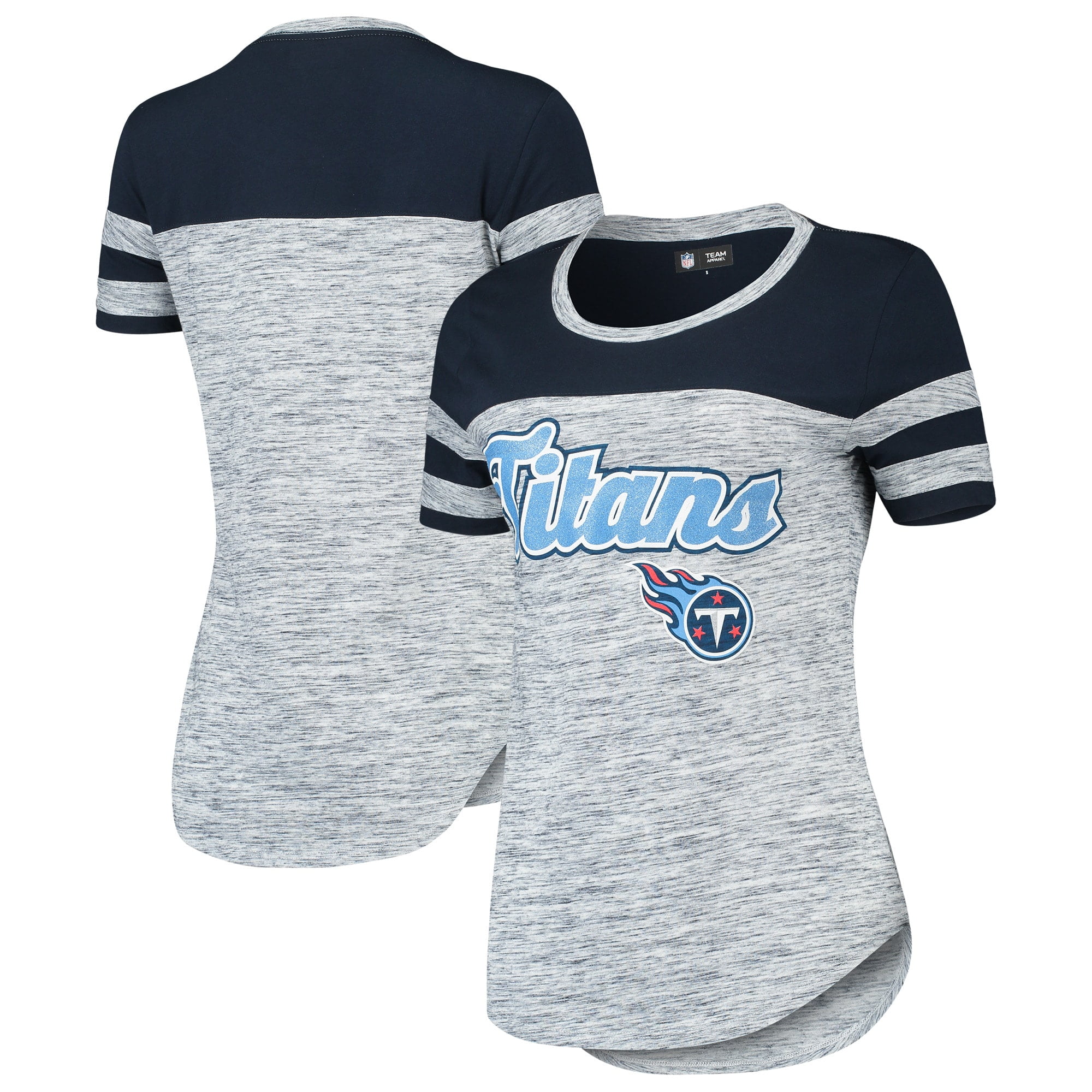 Glitter Gel T-Shirt - Navy - Walmart 