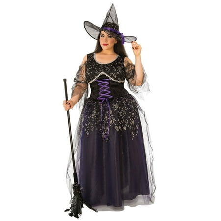 Curvy Midnight Witch Halloween Costume