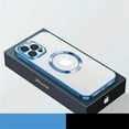 thumbnail image 1 of SaniMore for iPhone 14 Pro Magnetic Case with Wireless Charging, Rugged PC Case with Tempered Glass Camera Lens Protector & Dust Proof Net Shockproof Protective Cover, Blue, 1 of 8