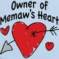 thumbnail image 2 of CafePress - OWNER OF MEMAW's HEART Infant Bodysuit - Baby Light Bodysuit, Size Newborn - 24 Months, 2 of 4